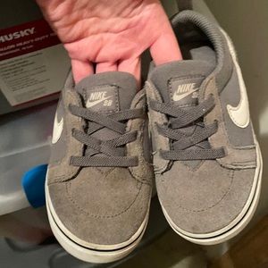 Gray toddler nikes for boy or girl